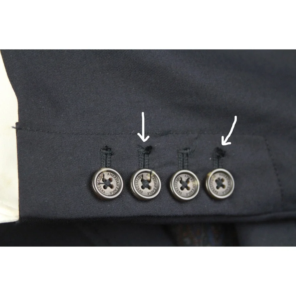 American‎ Eagle Men's Medium The Legendary Blazer Black E05617